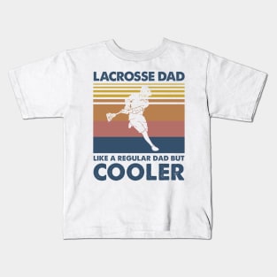 Lacrosse Dad Vintage Gift Father's Day Kids T-Shirt